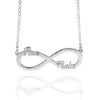 COLLAR INFINITO CON NOMBRE PERSONALIZADO EN PLATA 925. MODELO INFINITO G