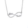 COLLAR INFINITO BEST TEACHER FABRICADO EN PLATA 925. MODELO INFINITO BEST