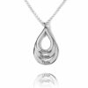 COLLAR 3 GOTAS CON NOMBRES PERSONALIZADO EN PLATA 925/1000. MODELO GOTAS