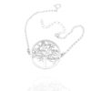 PULSERA ARBOL DE LA VIDA PERSONALIZADA CON NOMBRES EN PLATA 925/1000. MODELO 25MM