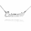 COLLAR CON NOMBRE PERSONALIZADO EN PLATA 925 MODELO CARMEN CORAZÓN