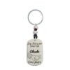 LLAVERO DÍA DEL PADRE PERSONALIZADO EN ZAMAK BAÑO PLATA Y CUERO MODELO SOY FELIZ ABUELO-PADRE