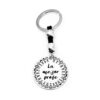 LLAVERO PROFE FABRICADO EN PLATA 925/1000. MODELO LA MEJOR PROFE NIÑOS
