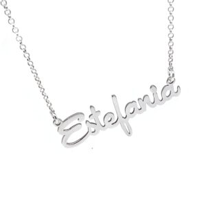 COLLAR CON NOMBRE PERSONALIZADO EN PLATA 925 MODELO ESTEFANIA