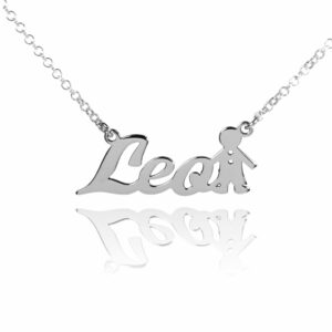 COLLAR CON NOMBRE PERSONALIZADO EN PLATA 925 MODELO NIÑO