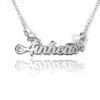 COLLAR CON NOMBRE PERSONALIZADO EN PLATA 925 MODELO MARIPOSA