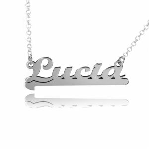 COLLAR CON NOMBRE PERSONALIZADO EN PLATA 925 MODELO SUBRAYADO