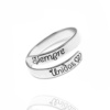 ANILLO AJUSTABLE EN PLATA DE LEY 925 PARA MUJER | GRABADO “SIEMPRE UNIDAS” | JOYA PERSONALIZADA DE AMISTAD, MADRE E HIJA O PAREJA | REGALO ÚNICO CUMPLEAÑOS, DÍA DE LA MADRE