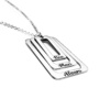 COLLAR PERSONALIZADO 3 RECTÁNGULOS EN PLATA 925 – GRABADO CON NOMBRES – JOYA ARTESANAL HECHA EN ESPAÑA – REGALO ORIGINAL PARA MUJER, MADRE O AMIGA. MODELO 3 RECTÁNGULOS
