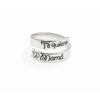 Anillo ajustable en plata de ley 925 para mujer | Grabado “Te Quiero Mamá” | Joya personalizada de amistad, madre e hija | Día de la Madre Modelo Te Quiero Mamá